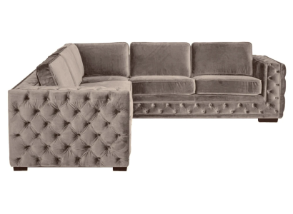 chesterfield couch luxury velvet fabric couchen sofa set buttons upholstery new beige