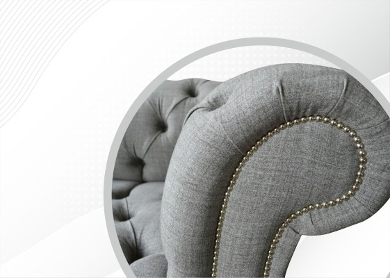 Chesterfield 3 Seater Designer Sofa Upholstery Sofas Couches Fabric Textile