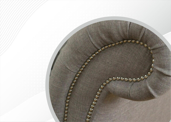 Gray Chesterfield Sofa Couch Upholstery Fabric Leather Couches Velvet Suite