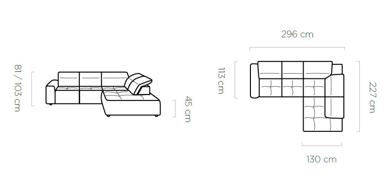 Corner sofa L-shape Textile Luxury Design Living landscape Upholstery Couch Couches Furniture