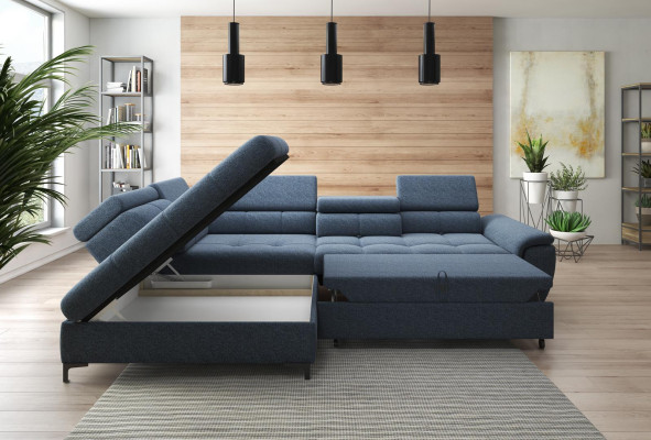 Corner sofa L-shape Sofa Couch Design Upholstery Sofa bed Textile Bed function Textile