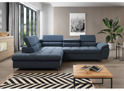 Sofa bed Design Corner sofa L-shape Bed function Couch Textile Sofas Fabric Sleep