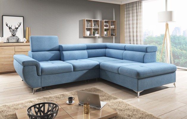 Fabric L-shape Couch Living landscape Corner sofa Suite Decor Modern Design Sofa