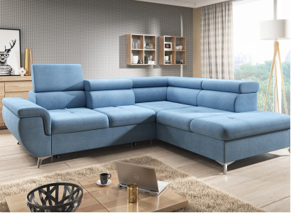 Fabric L-shape Couch Living landscape Corner sofa Suite Decor Modern Design Sofa