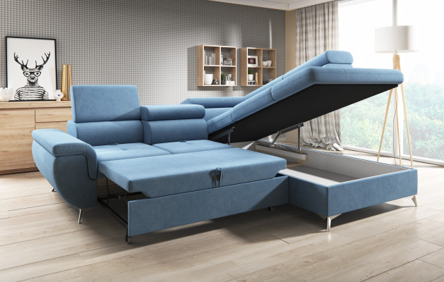 Fabric L-shape Couch Living landscape Corner sofa Suite Decor Modern Design Sofa