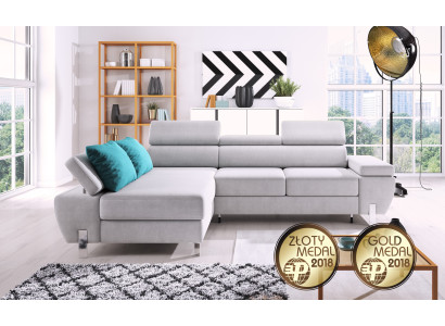 Fabric L-shape Couch Living landscape Corner sofa Suite Modern Decor Design Sofa