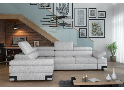 Corner sofa L-shape Couch Living landscape Suite Design Modern Sofa Fabric Textile new