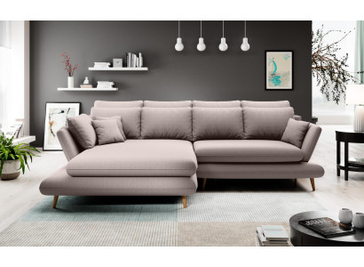 Fabric L-shape Couch Living landscape Corner sofa Sofa Modern Design Beige Sofa Couches