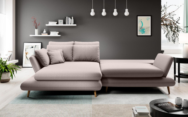 Fabric L-shape Couch Living landscape Corner sofa Sofa Modern Design Beige Sofa Couches