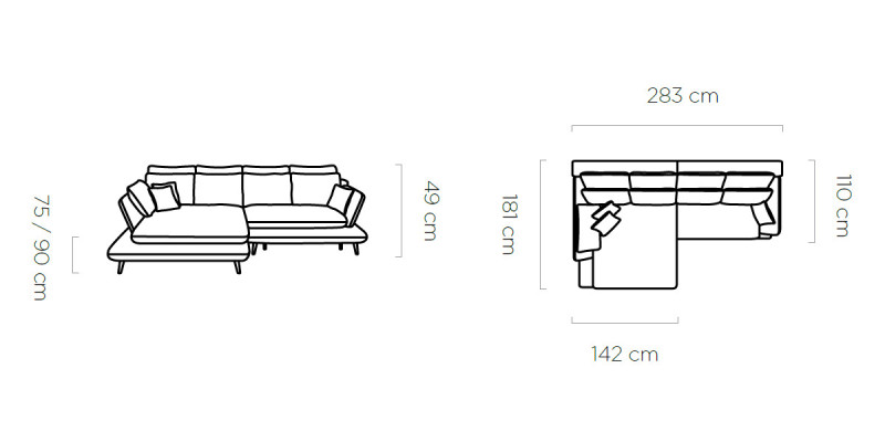 Corner sofa L-shape Sofa Couch Upholstery Corner sofa Living landscape Textile Sofas Fabric new