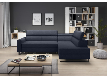 Eck Corner sofa L-shape Living landscape Couch Upholstery Textile Fabric Leather Seat Couches