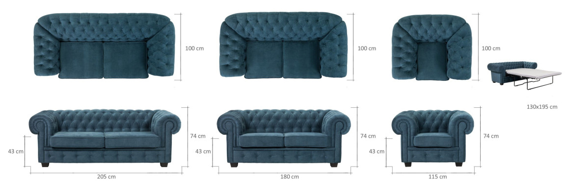 Sofa Sofa bed Designer 3 Seater Sofa with Bed function Suite Couch Leather sofa