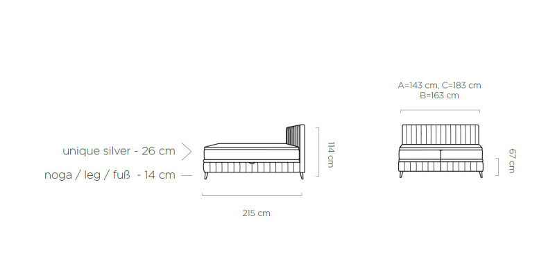 Double Bedroom Wood 180x200 Bed Classic Upholstered bed Luxury box spring bed