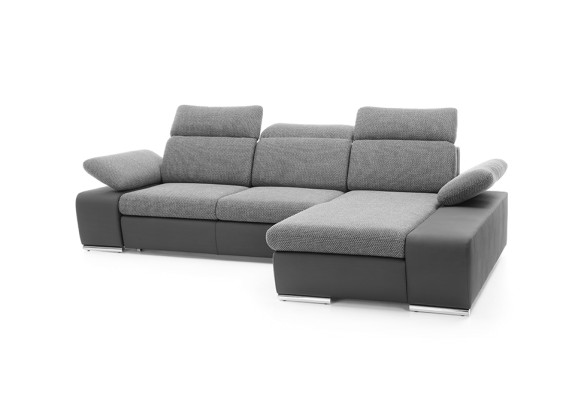 Design Corner sofa Couch Leather Multifunction Living landscape Textile Upholstery