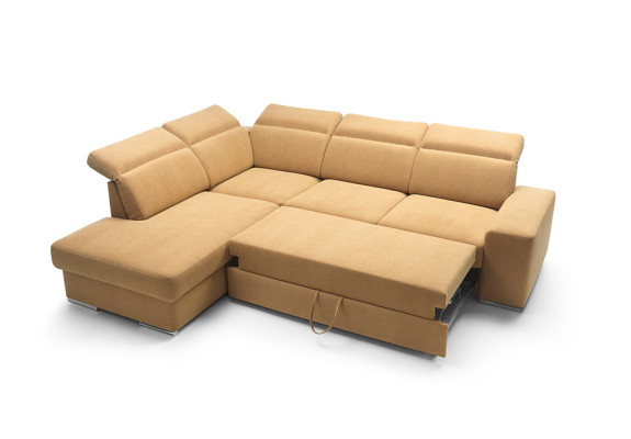 Corner sofa L-shape AVANT Corner sofa with sleeping function Couch Corner sofa Living landscape