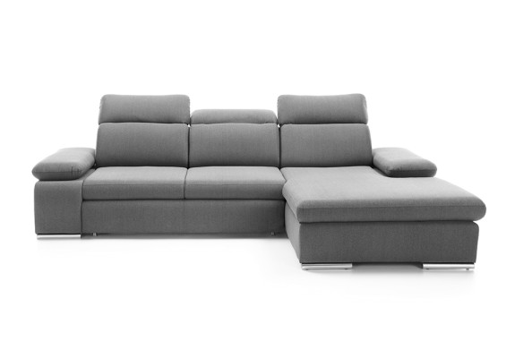 Corner sofa L-shape Gray Corner sofa Corner sofa with bed base Sofa Living landscape Sofas