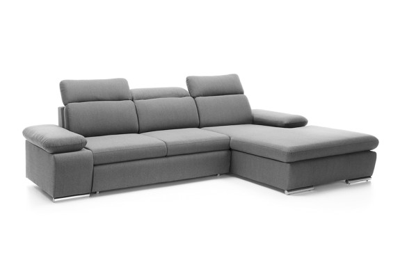 Corner sofa L-shape Gray Corner sofa Corner sofa with bed base Sofa Living landscape Sofas