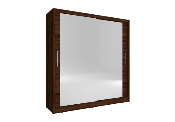 Bedroom Mirror Floating Doors Wardrobe 200cm Clothes Cabinets Sliding Doors