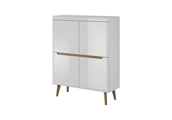 Modern Wood Chest of drawers Sideboard Chests of drawers 107cm XXL Low Boards