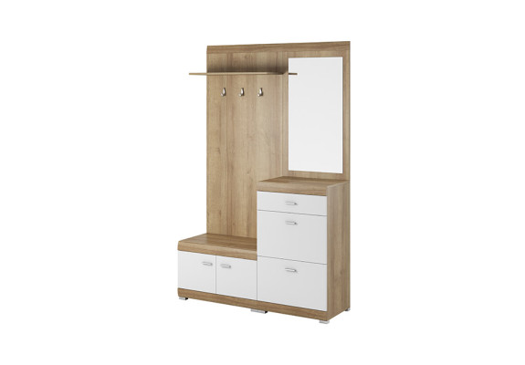 Coat rack wardrobe set hallway floorboard set storage wardrobe door new