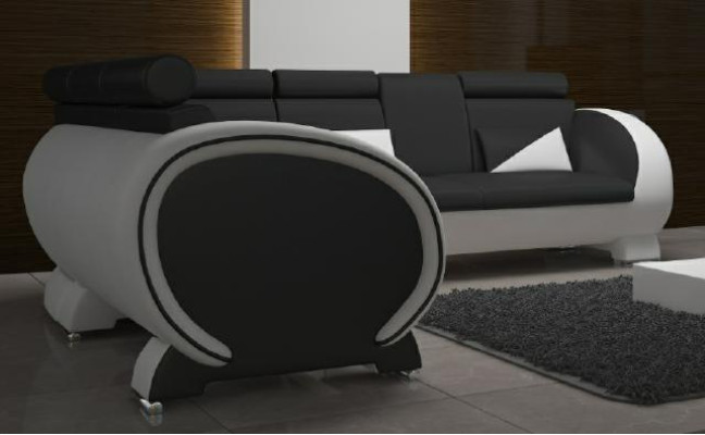 Corner sofa with USB Leather sofa Leather set Corner sofa Design Sofa Leather Couch "VIGO"