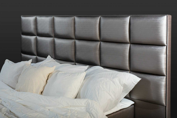 Bedroom Beds Imitation leather luxury bed box spring bed 180 x 200 cm