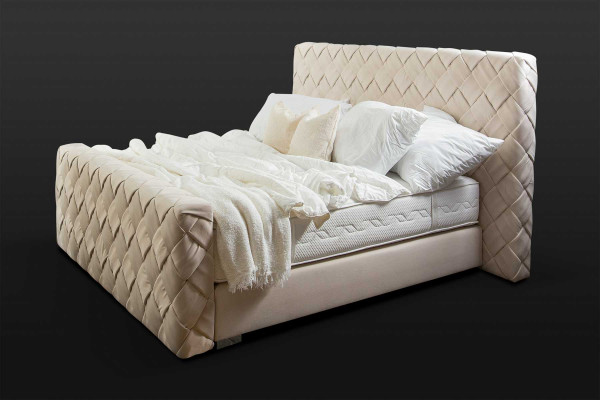 Luxury Bedroom Furniture Beds Modern Bed Frame 160x200 cm Design Headboard