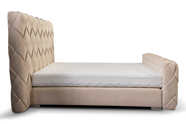 Luxury Bedroom Furniture Beds Modern Bed Frame 160x200 cm Design Headboard