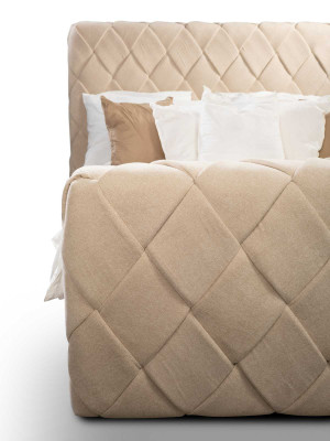 Luxury Bedroom Furniture Beds Modern Bed Frame 160x200 cm Design Headboard