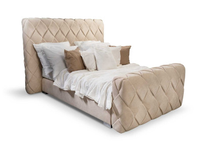 Luxury Bedroom Furniture Beds Modern Bed Frame 140x200 cm Design Headboard