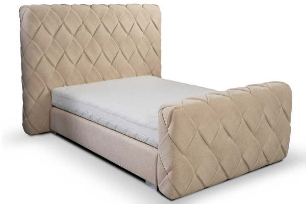 Luxury Bedroom Furniture Beds Modern Bed Frame 140x200 cm Design Headboard