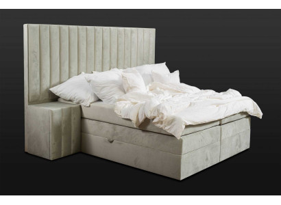 Luxury Bedroom Bedside table Beds Bed 3pcs Complete Set Design Furnishings