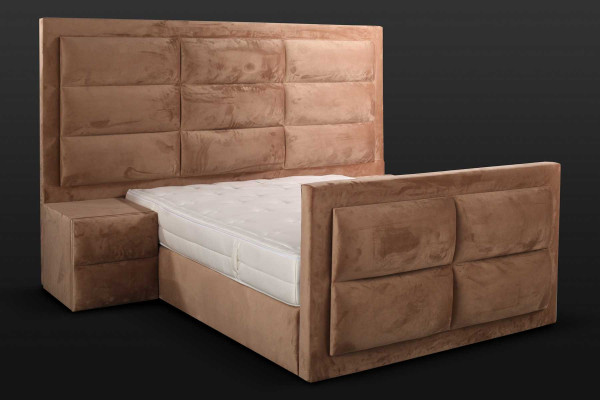 Luxury Bedroom Set Bedside table Bed 2tlg.Complete Set Design Furnishings new