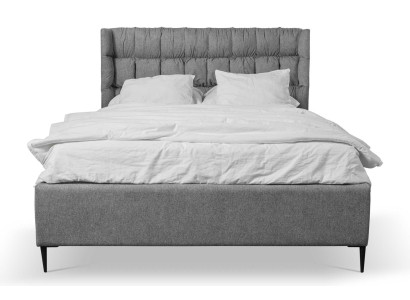 Gray Double bed Classic s Bedroom furniture Design Elegant Fabric Bed