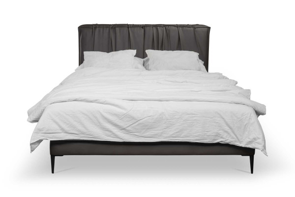 Gray Double bed Upholstery Beds bed base Design Elegant Fabric Bed