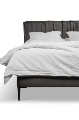 Gray Double bed Upholstery Beds bed base Design Elegant Fabric Bed
