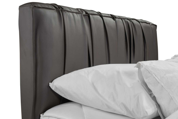 Gray Double bed Upholstery Beds bed base Design Elegant Fabric Bed