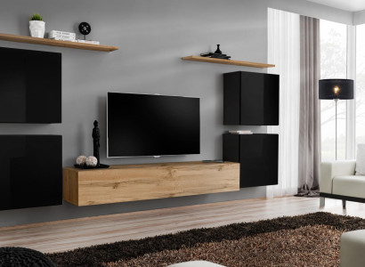 Wall unit Wardrobe Wall shelf Wood Living room Furniture TV Stand Design Sideboard
