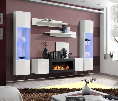Modern Living room furniture Designer Wall unit Wall shelves Sideboard Furnishings