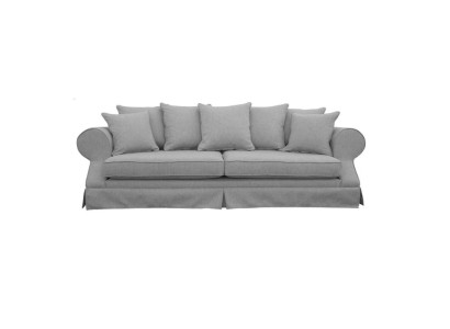 Gray Three Seater Sofa Fabric Living room Design Couches Upholstery Sofas new Creative