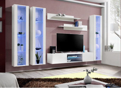 Wall unit Living room Style Modern TV Stand Sideboard White Designer Furnishings