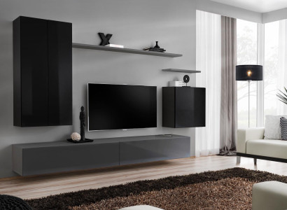 Wall unit Sideboard Wall shelf tv Wardrobe Shelf Wall cabinet Living room Furniture