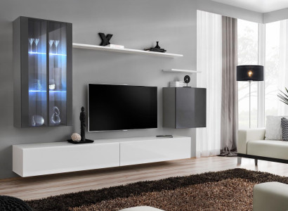 Complete Wall Shelves Living room furniture 3x wall cabinet luxury TV lowboard sideboard Complete Wall Shelves Living room furniture 3x wall cabinet luxury TV lowboard sideboard