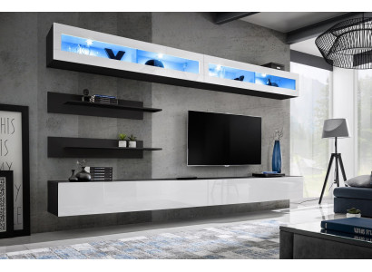 Wall unit Living room set wall cabinet lowboard wall shelf TV lowboard new
