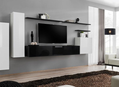 Wall unit Wall cabinet Wardrobe TV lowboard Sideboard Shelf Living room Furnishings
