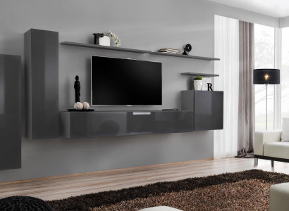 Wall unit Set Complete e Luxus Furnishings Living room Designer TV lowboard