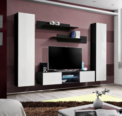 Wall unit Complete Designer Luxury Living room wall cabinet Modern Furnishings