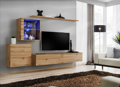 Wall unit Modern TV Stand Living room Furniture Design Wall Shelves Complete
