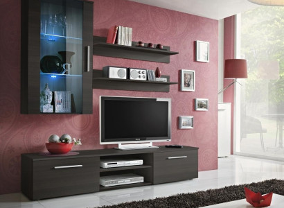 Wall unit wall cabinet TV stand sideboard living room wood wall shelves new