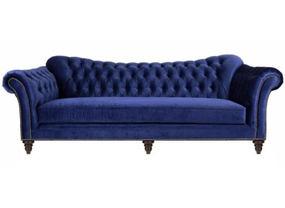 Blue e Chesterfield Living room Modern Design Couches Sofa Designer Furniture Fabric